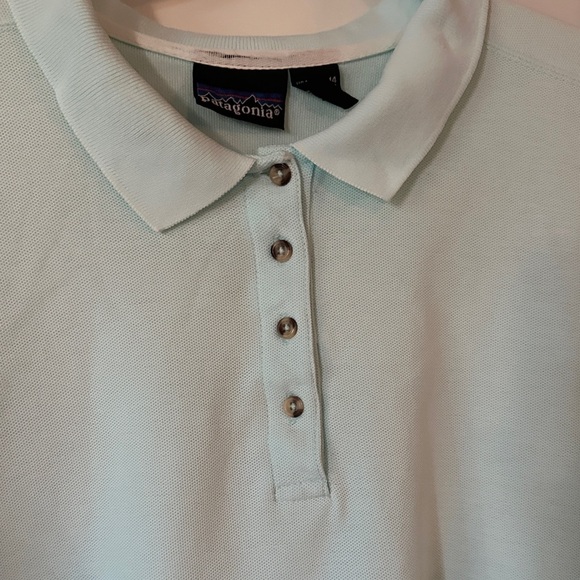 PATAGONIA | Vintage Light Blue Polo Cotton Short Sleeve Shirt - Picture 5 of 16